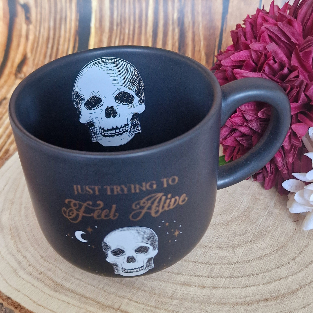 Trying to Feel Alive Ceramic Mug