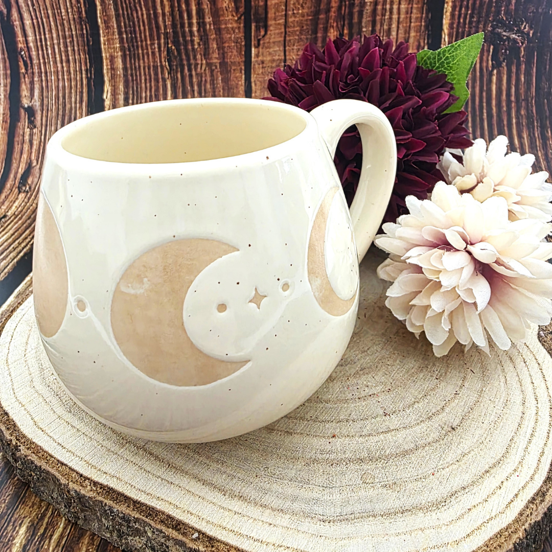 Moon Phase Rounded Ceramic Mug