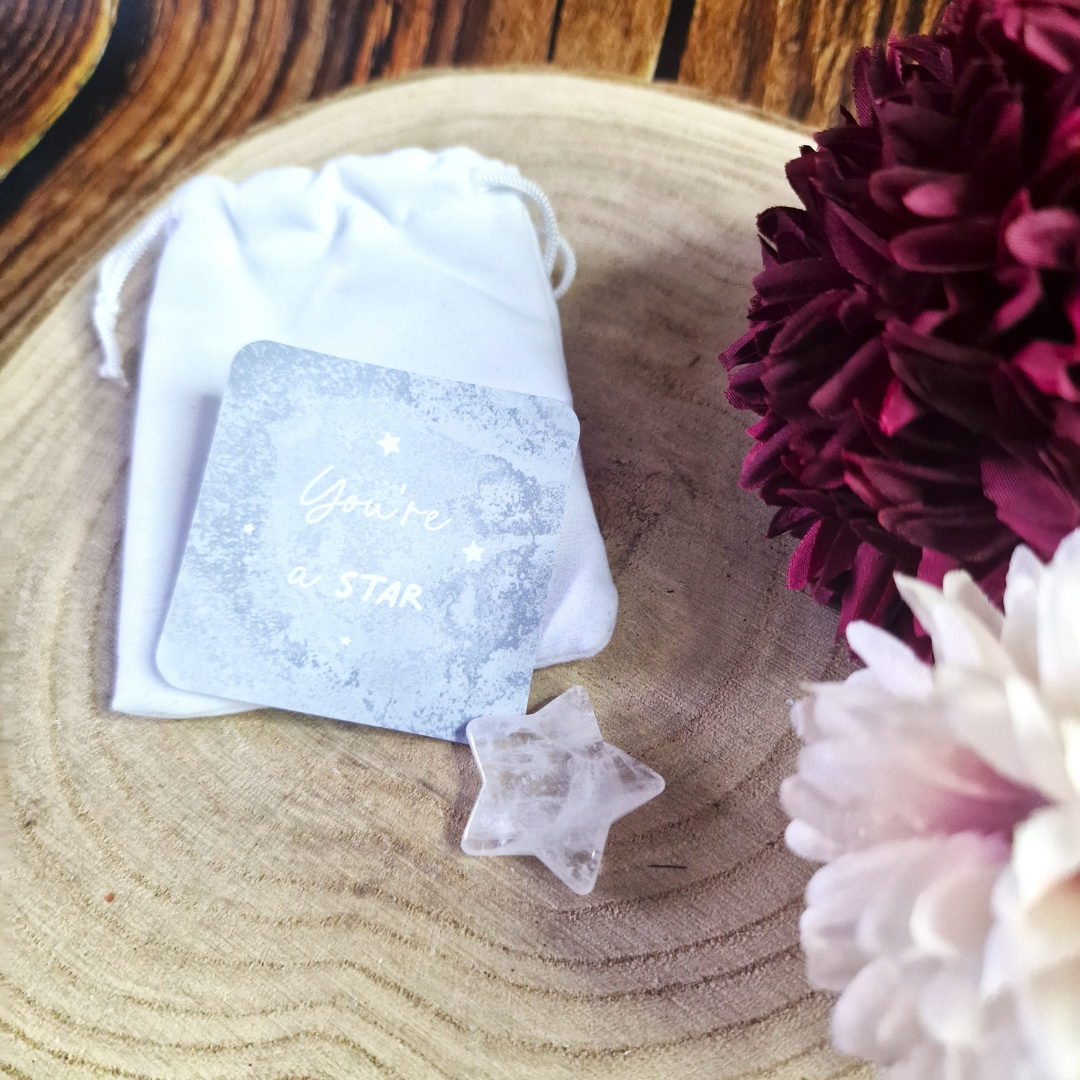 Clear Quartz Crystal Star