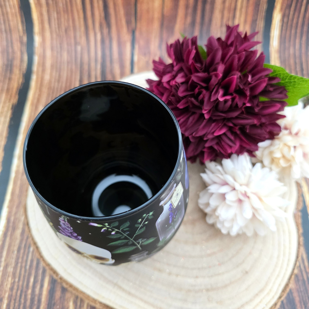 Venom & Vines Print Stemless Glass
