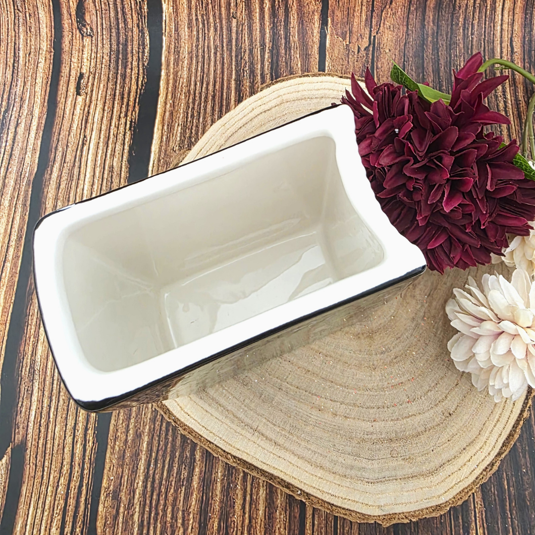 Poisonous Plants Book Shaped Ceramic Vase