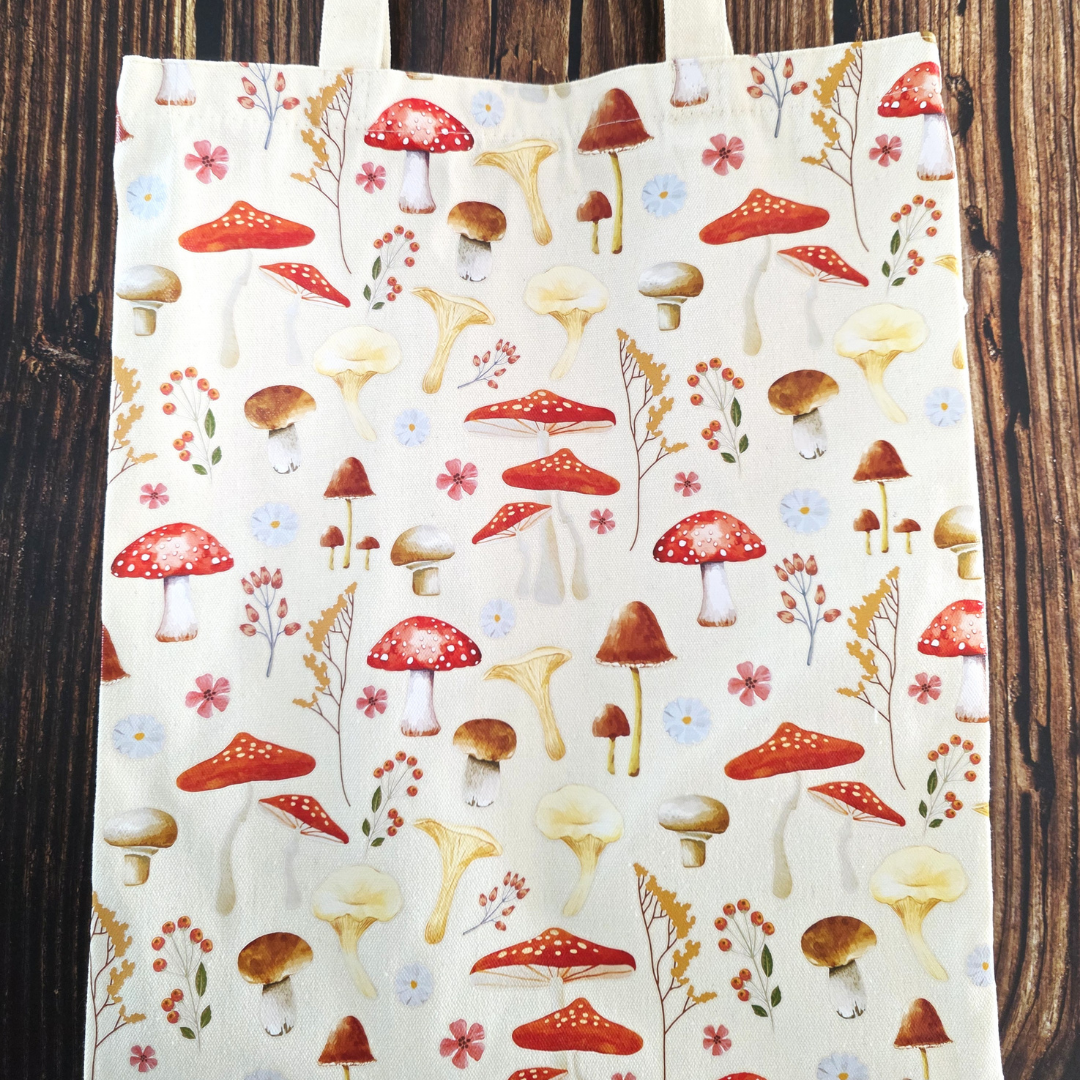 Toadstool Mushroom Tote Bag
