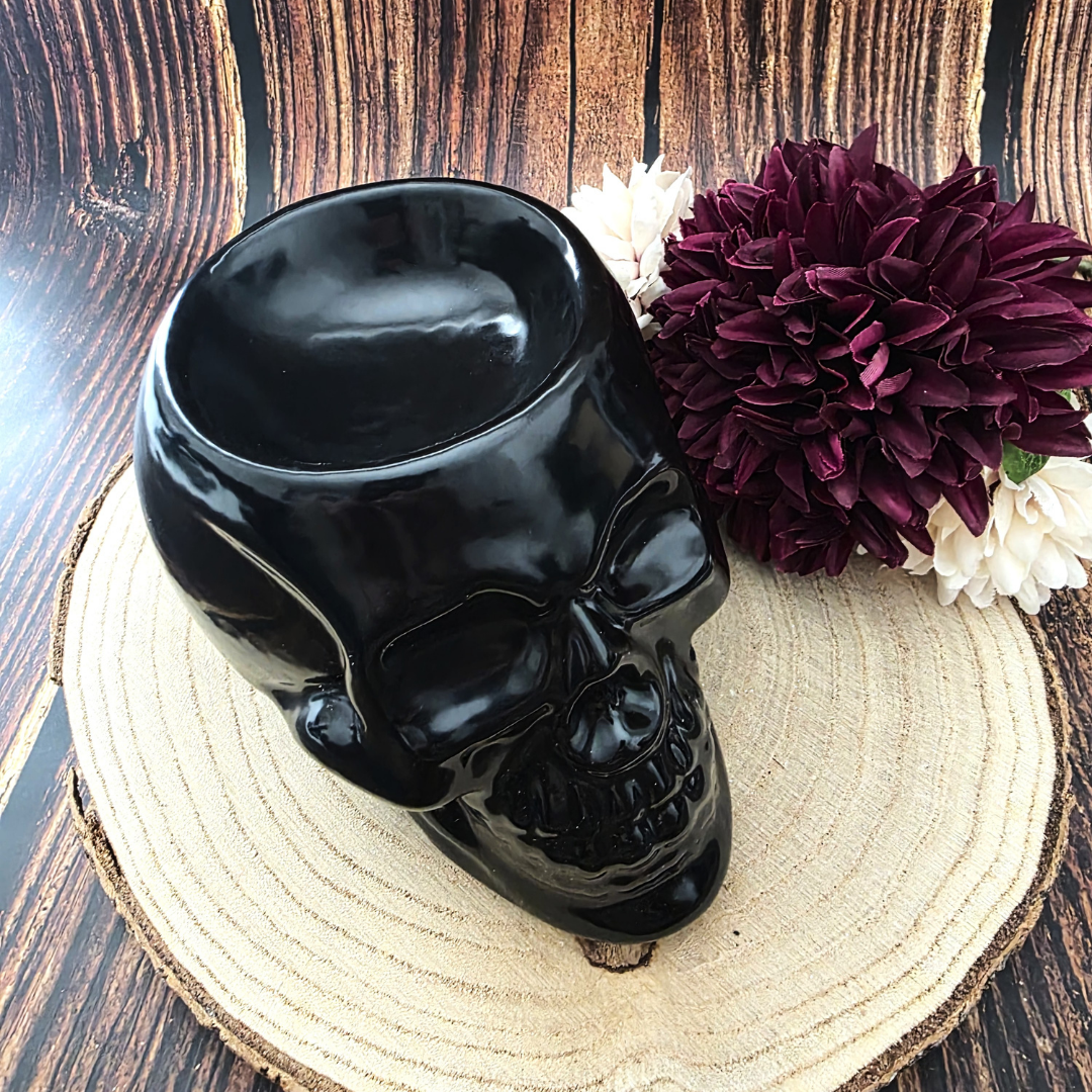 Black Skull Ceramic Burner