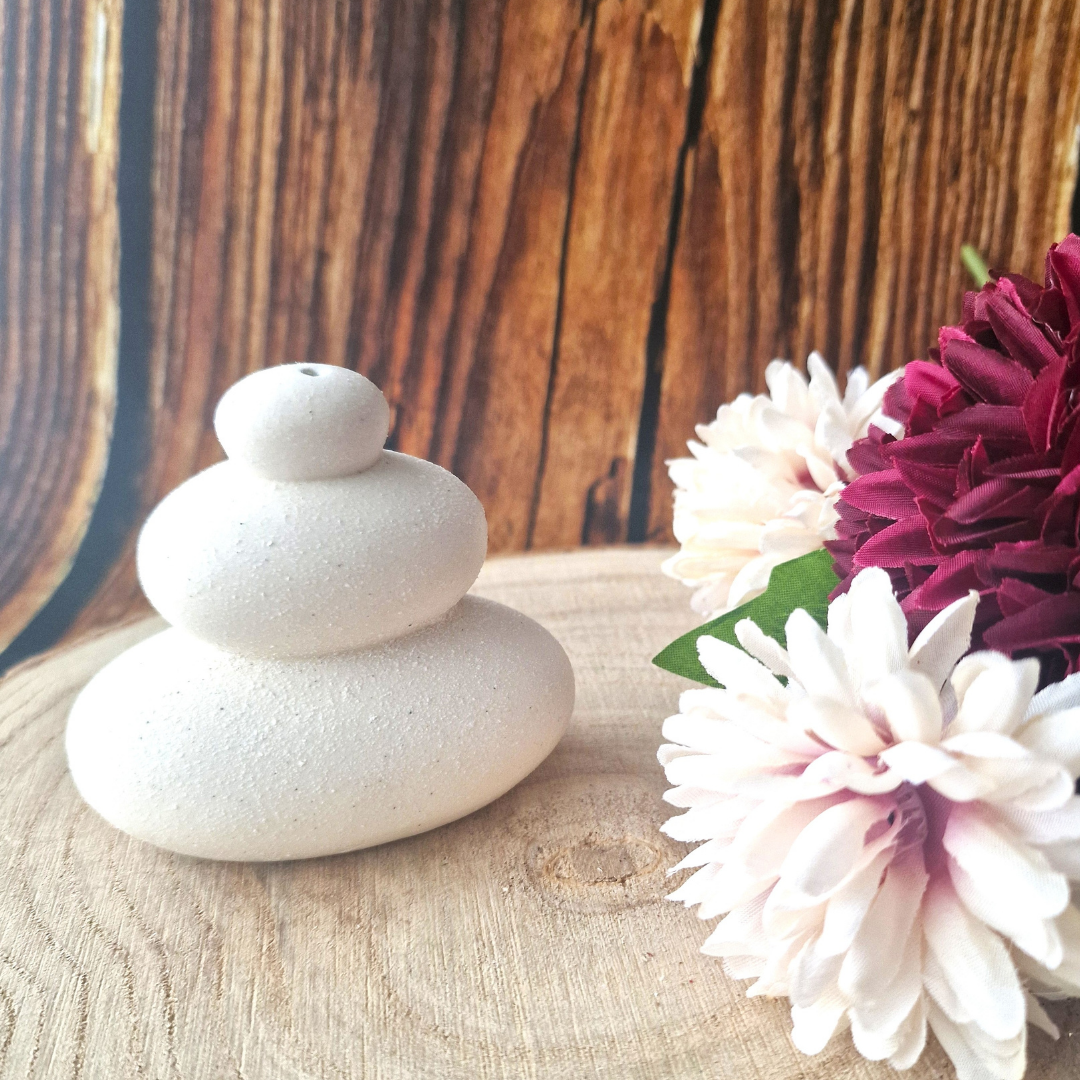 Balancing Stones Ceramic Incense Stick Holder
