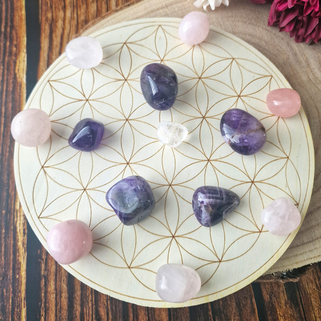 Flower of Life Crystal Grid Set