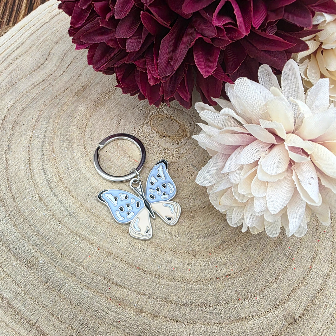 Butterfly Enamel Keyring
