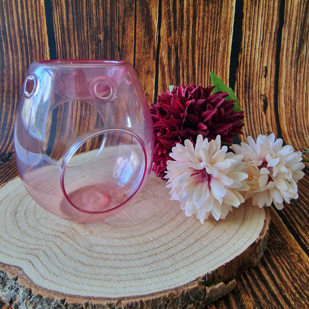 Pink Glass Wax Burner