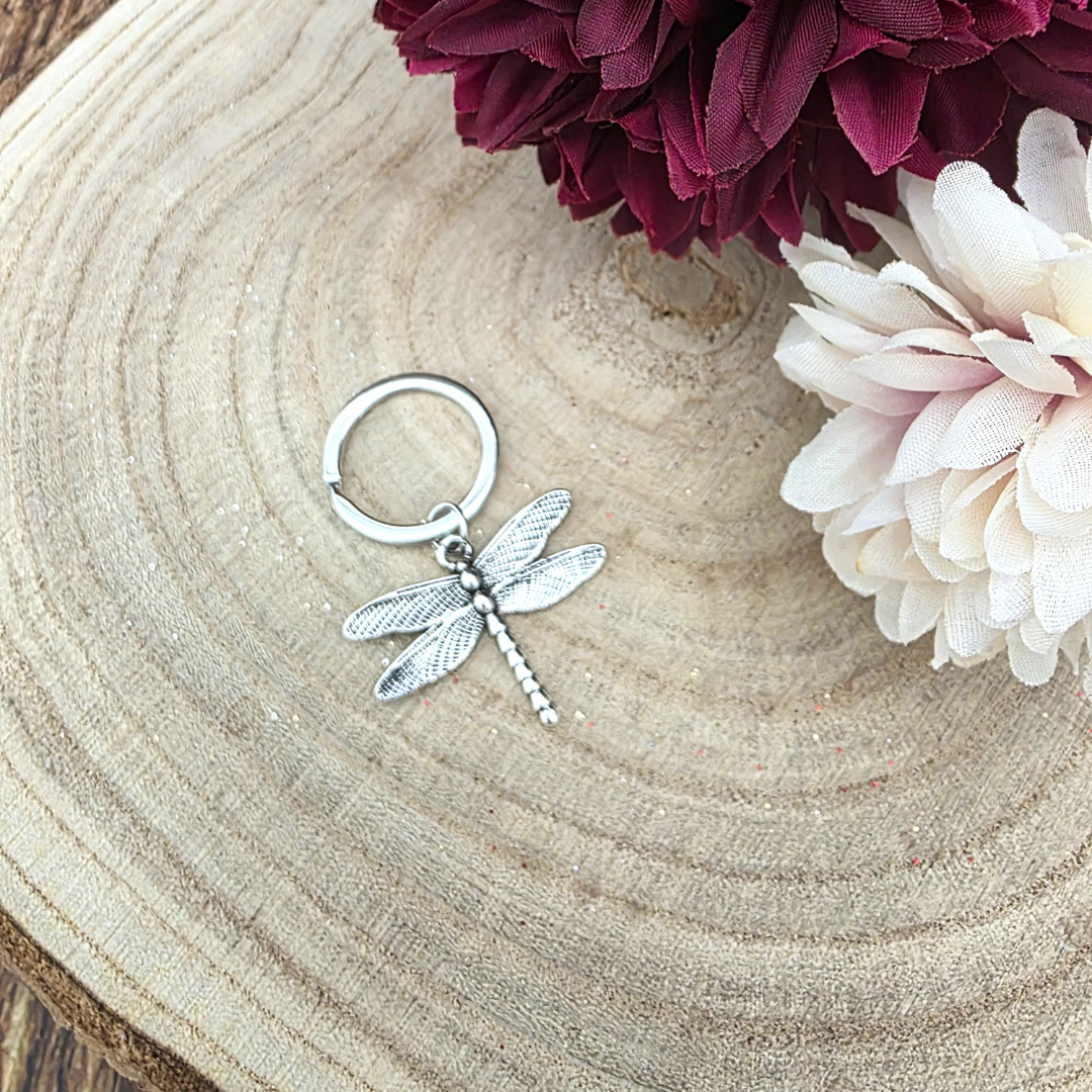 Dragonfly Metal Keyring