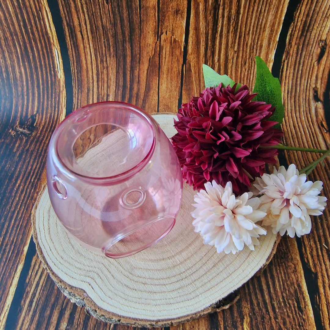 Pink Glass Wax Burner