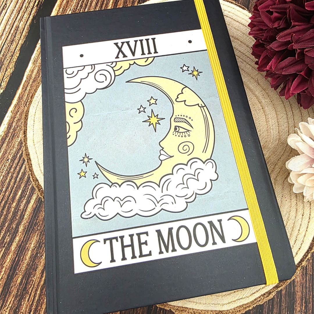 The Moon Vintage Tarot A5 Notebook