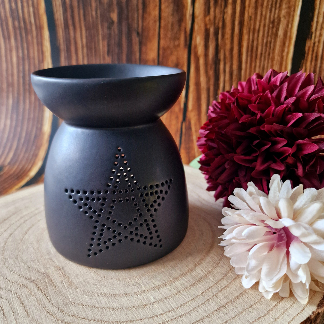 Black Pentagram Cut Out Oil/Wax Burner