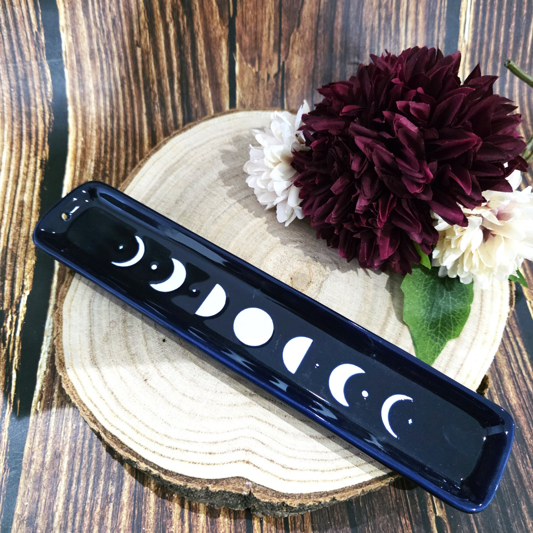 Blue Moon Phase Ceramic Ash Catcher