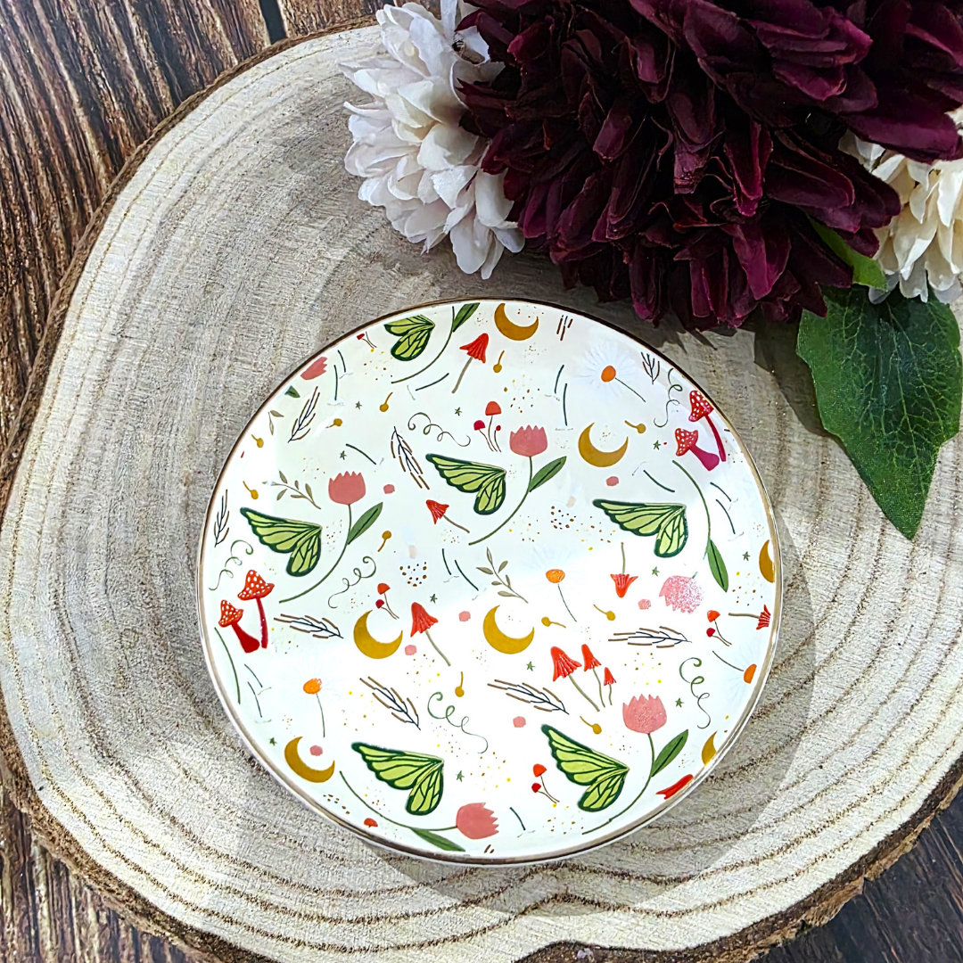 Green Fairy Wing Trinket Dish