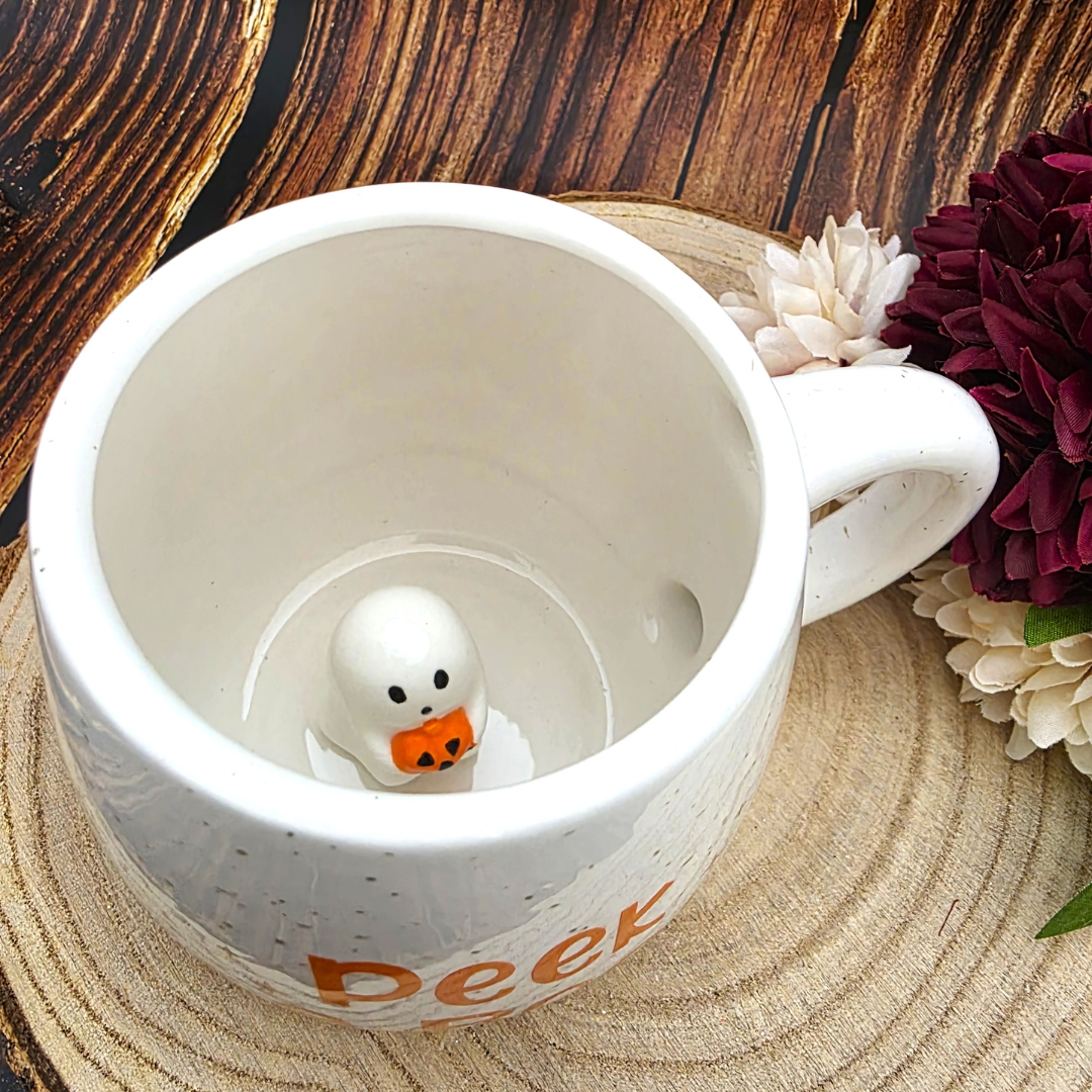 Peekaboo Ghost Rounded Mug