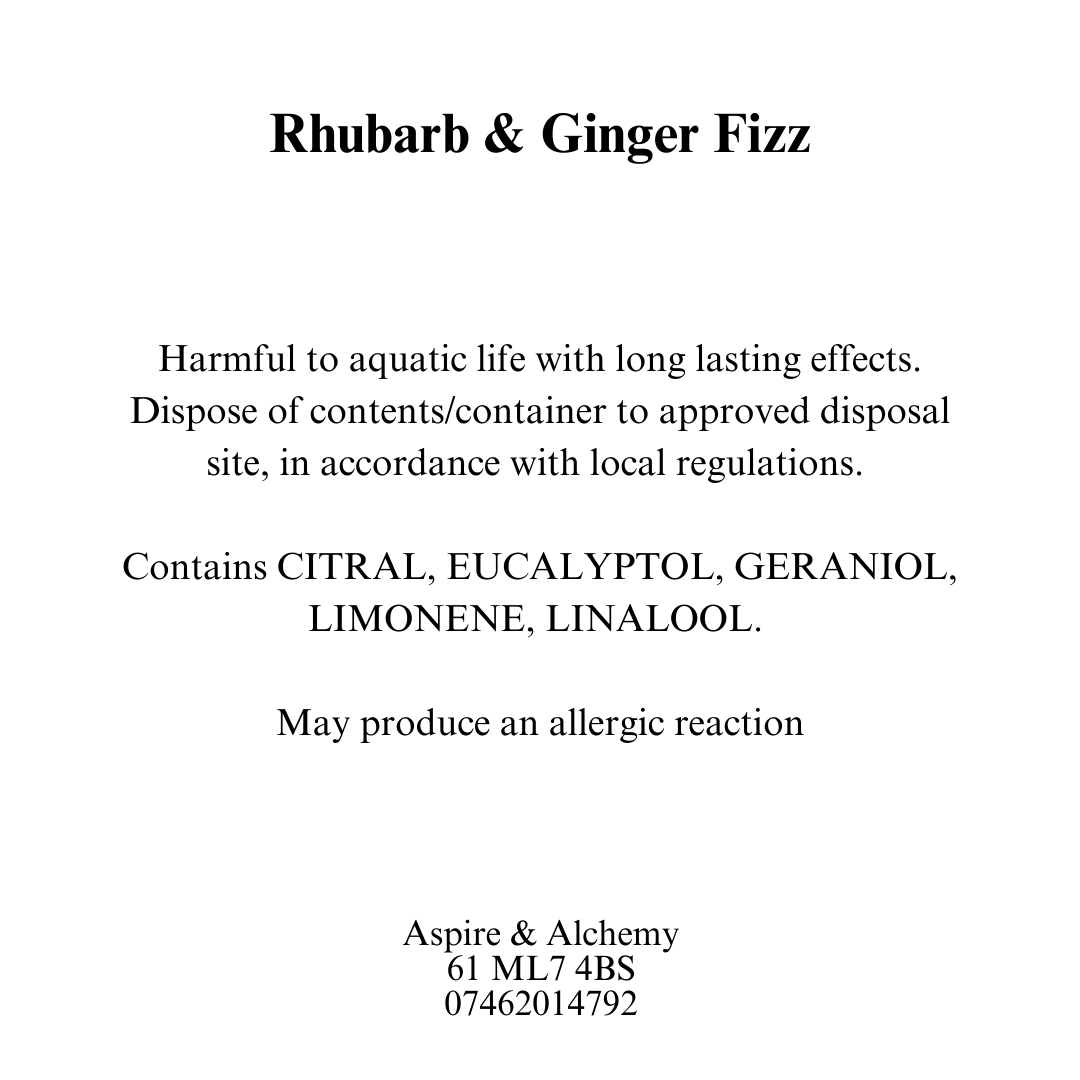 Rhubarb & Ginger Fizz