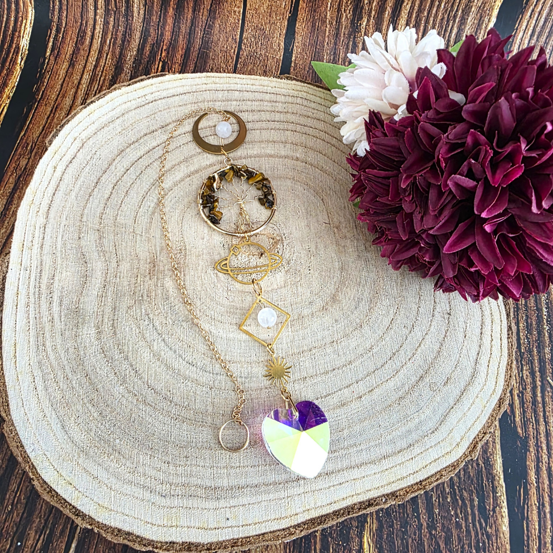Tree of Life Gemstone Suncatchers