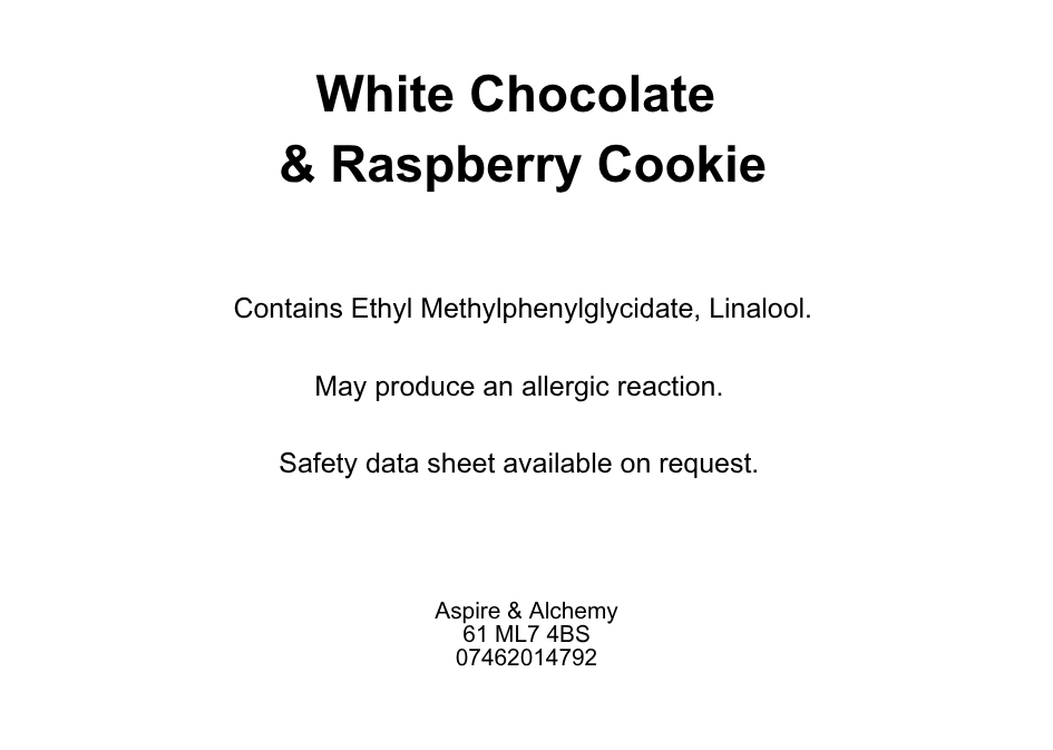 White Chocolate & Raspberry Cookie