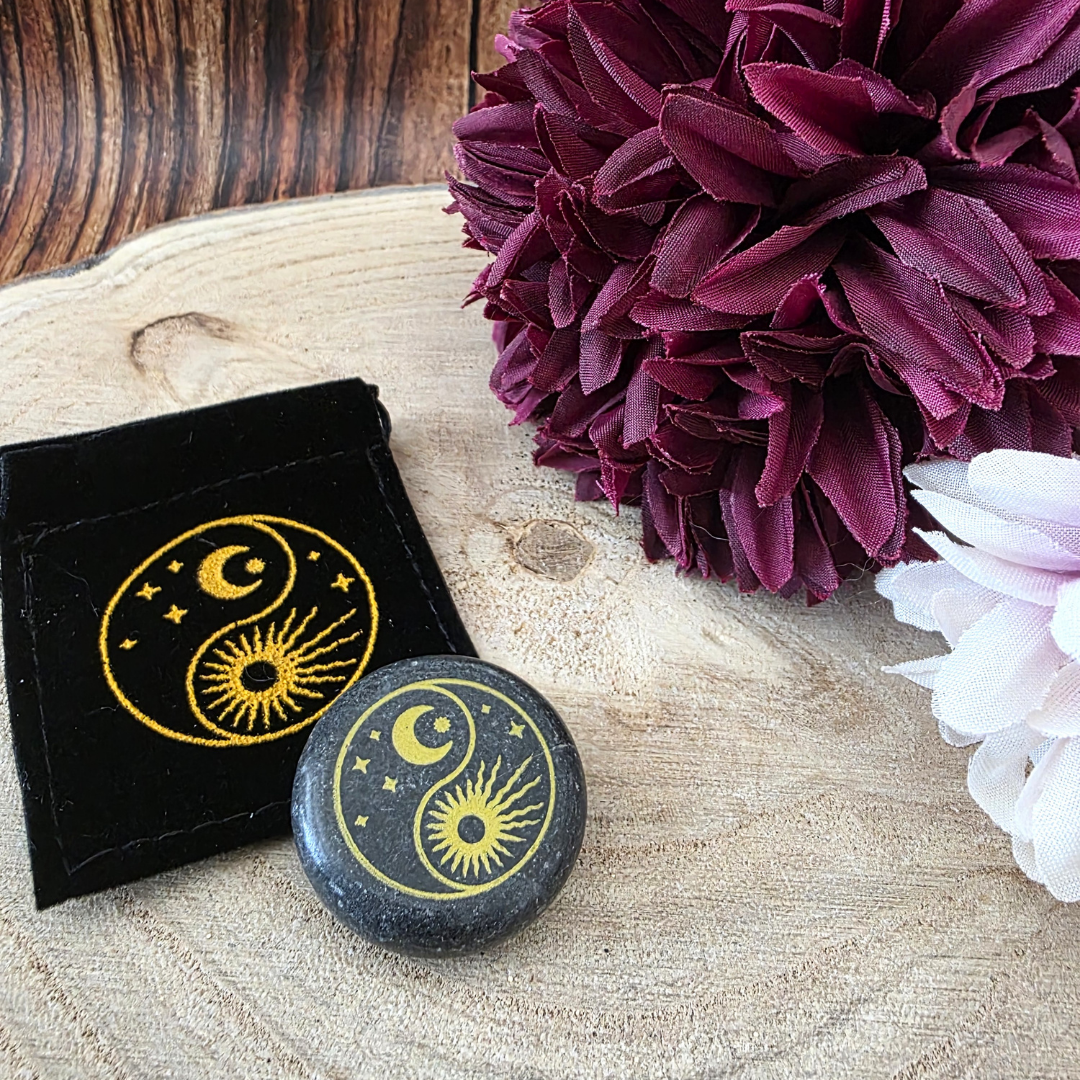 Yin Yang Marble Meditation Stones
