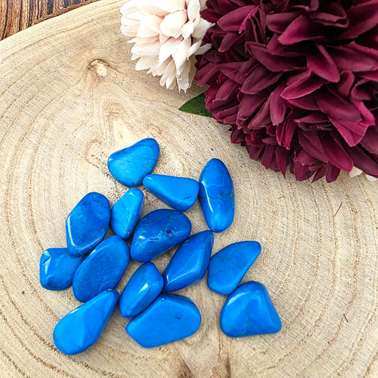 Medium Tumble Stone - Blue Howlite