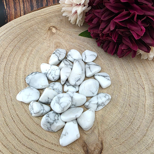 Medium Tumble Stone - Howlite
