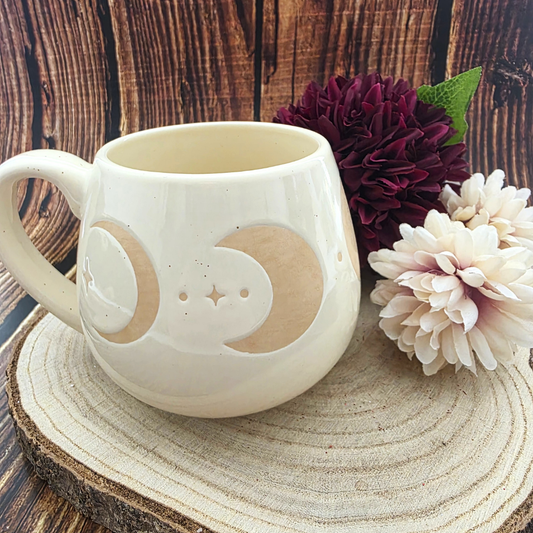 Moon Phase Rounded Ceramic Mug