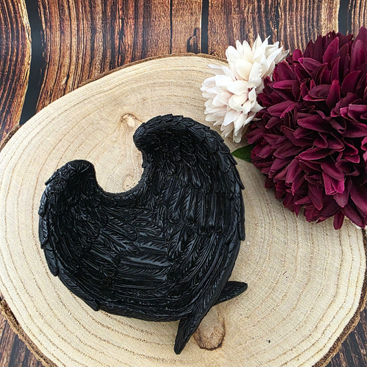 Raven Wings Resin Trinket Dish