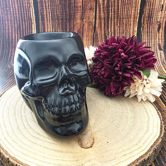 Black Skull Ceramic Burner