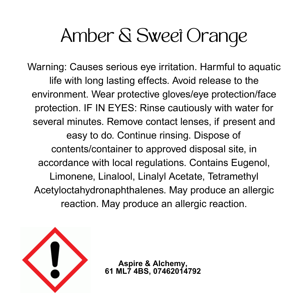 Amber & Sweet Orange Room Spray