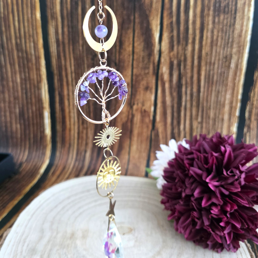 Tree of Life Gemstone Suncatchers