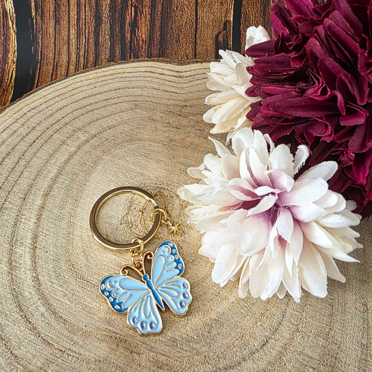 Blue Butterfly Keyring