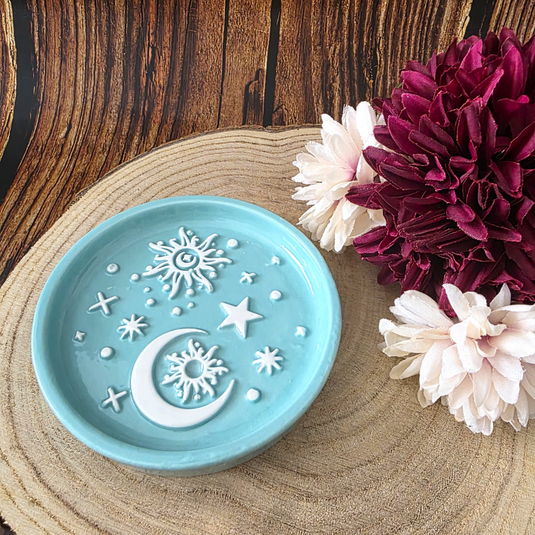 Blue Moon & Sun Trinket Dish