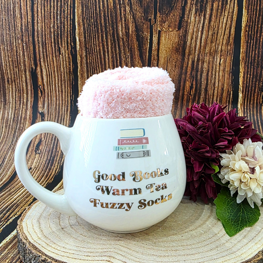 Good Books Mug with Socks