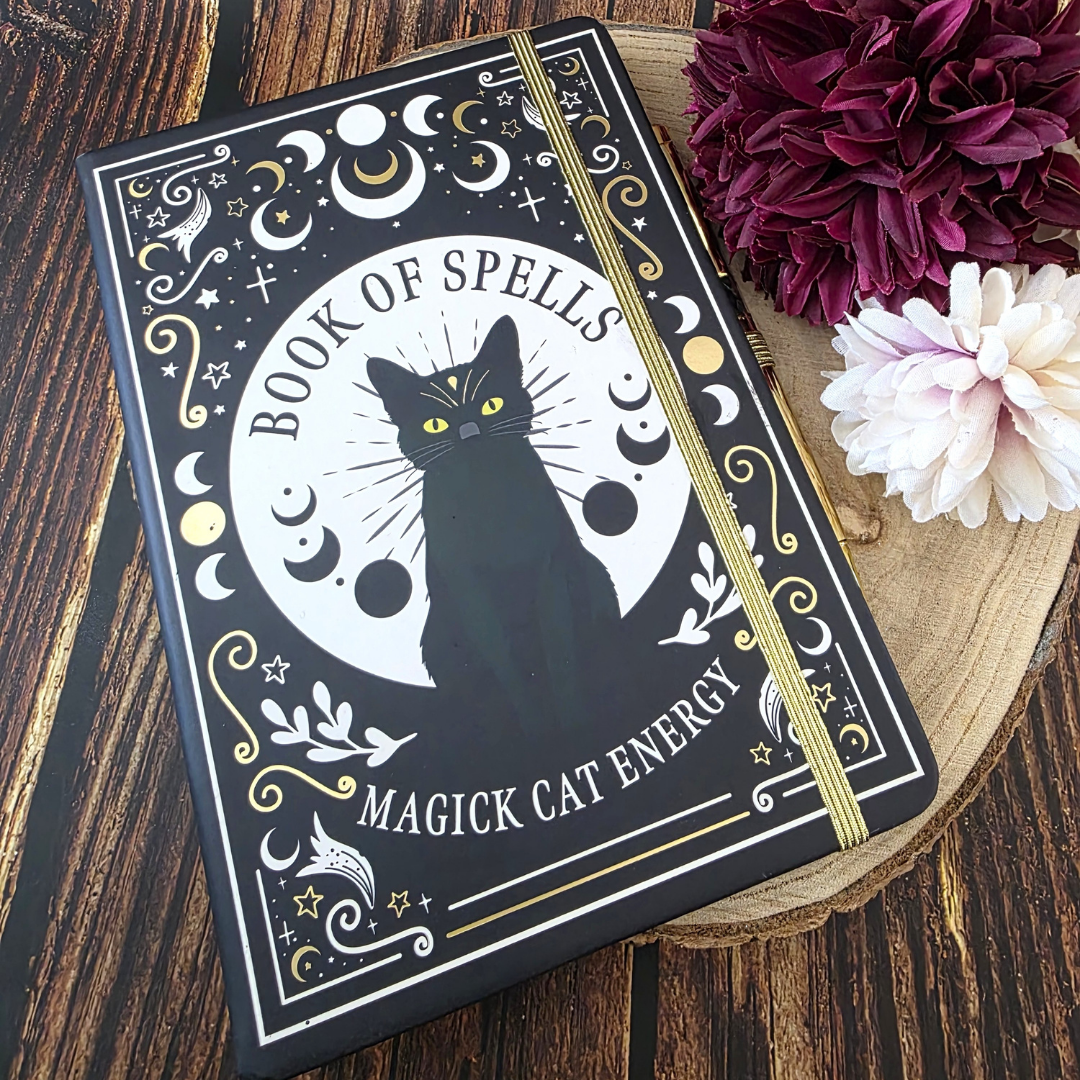 Cat Magick Book of Spells A5 Notebook with Pen