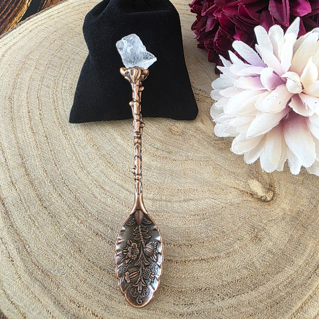 Bronze Gemstone/Crystal Topped Spoons
