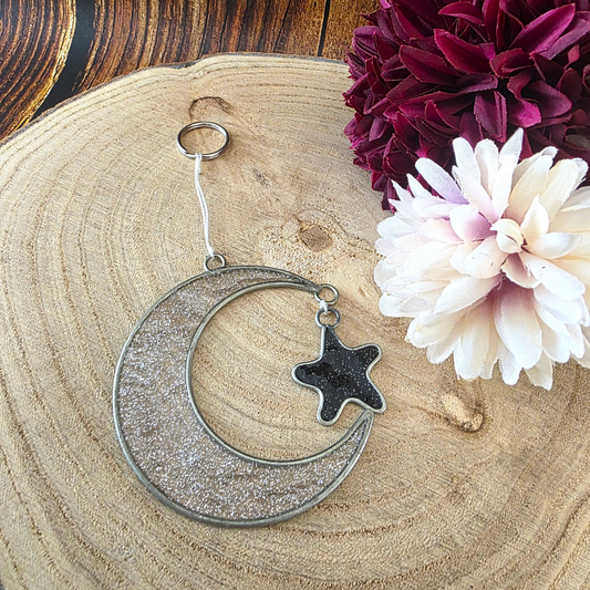 Mystical Crescent Moon Suncatcher