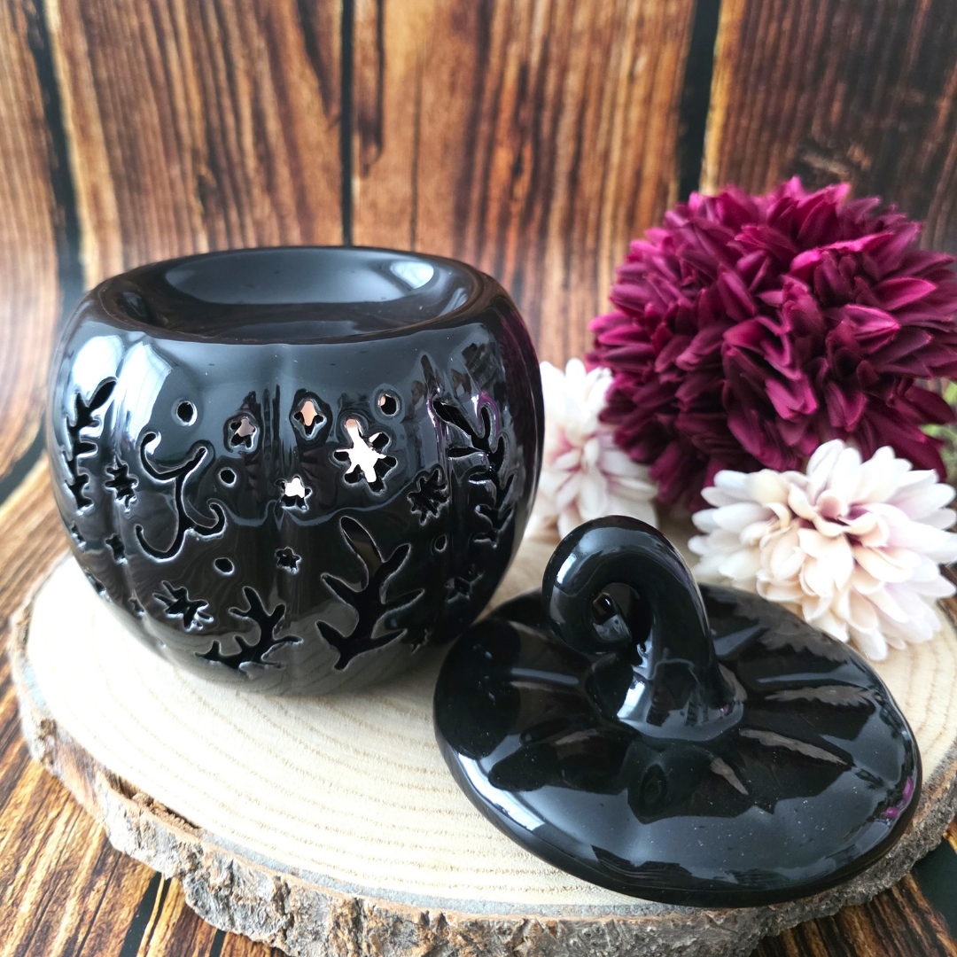 Folk Pumpkin Burner - Black