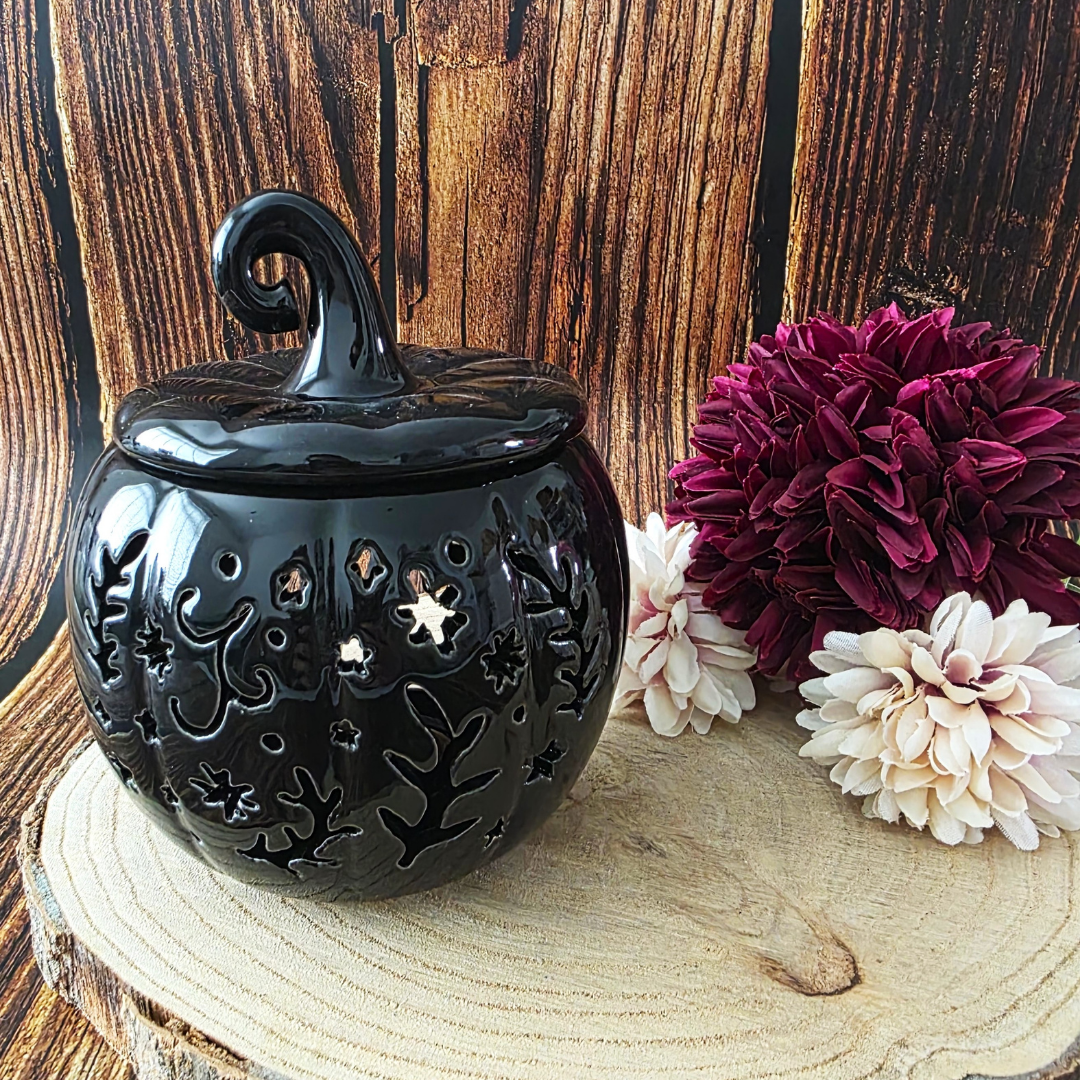 Folk Pumpkin Burner - Black