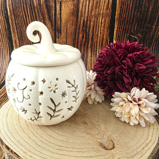 Folk Pumpkin Burner - Cream
