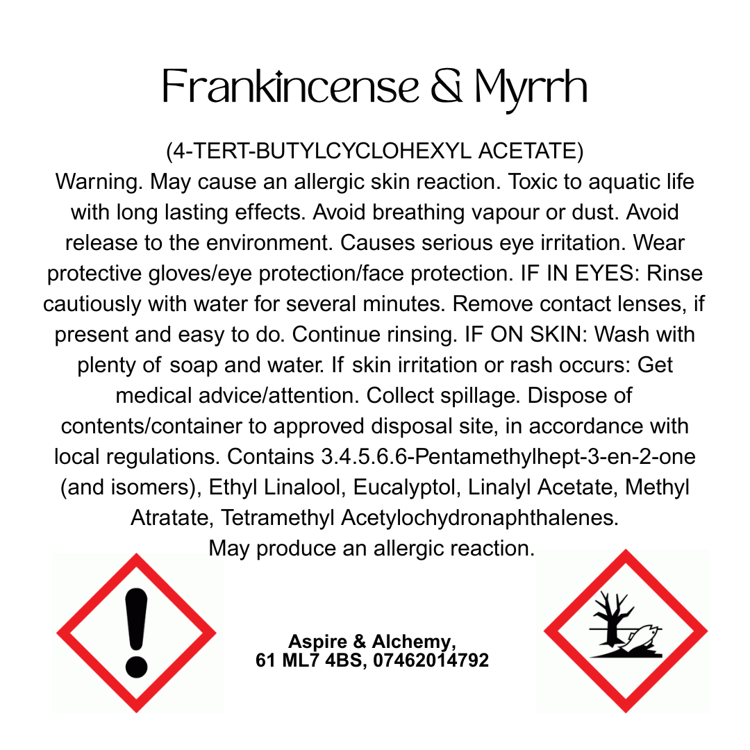 Frankincense & Myrrh Room Spray