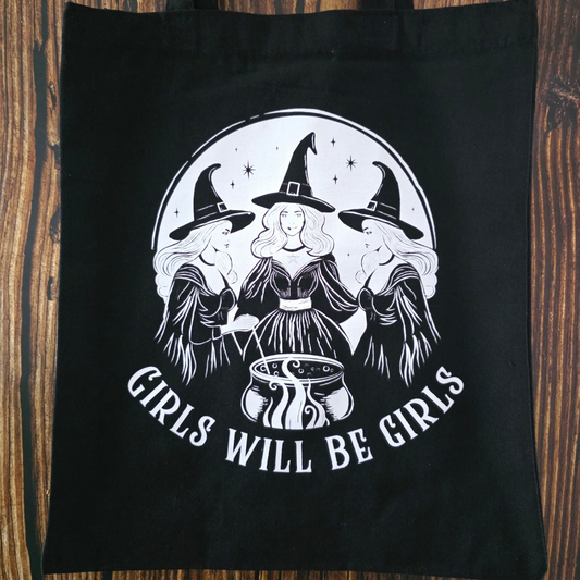 Girls will be Girls Witchy Tote Bag
