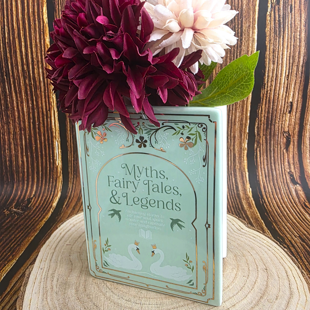 'Myths, Fairy Tales & Legends' Book Shaped Vase