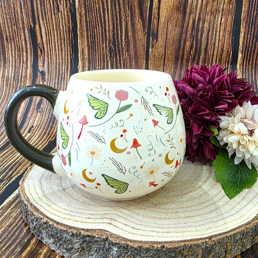 Green Fairy Wing Rounded Mug