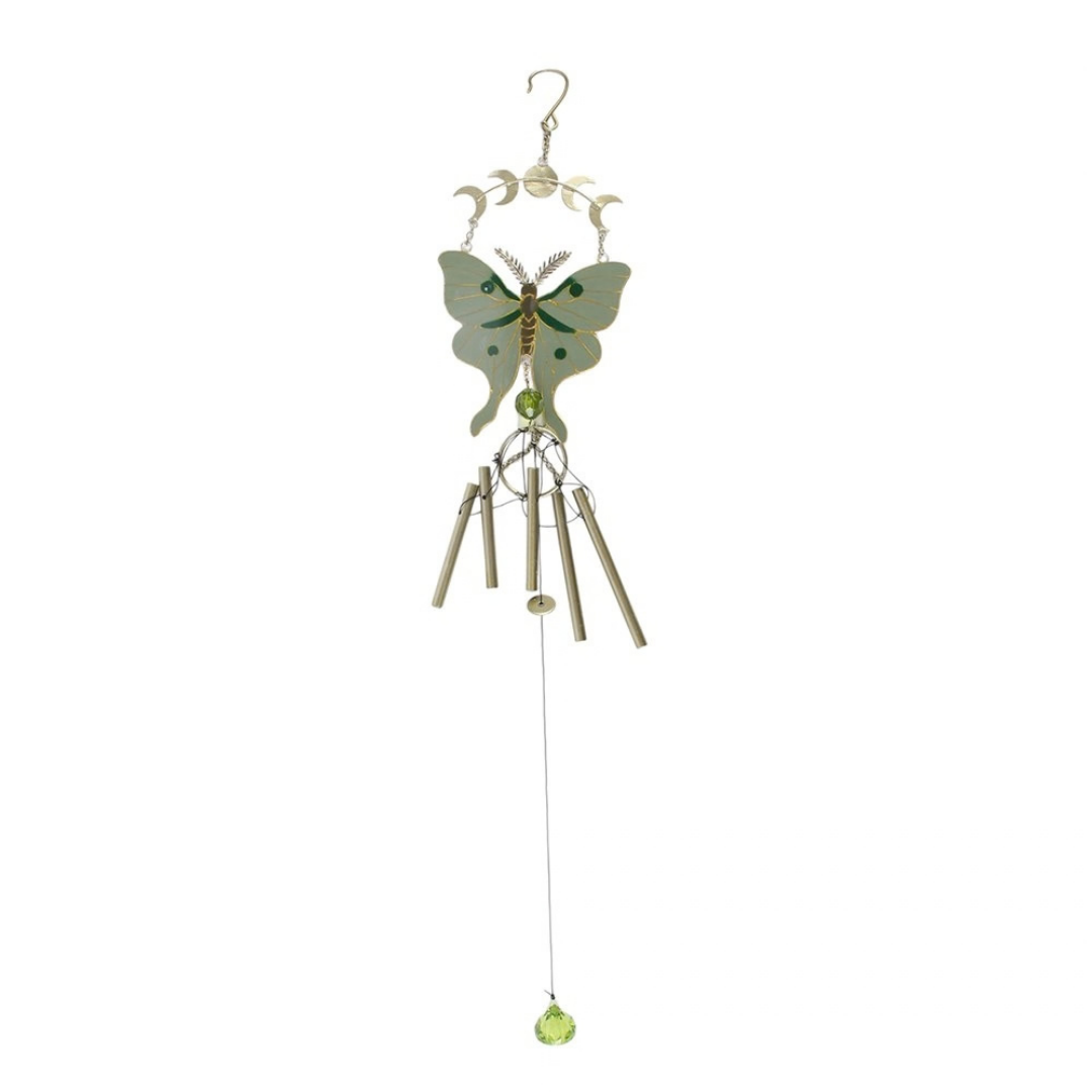 Moonphase Moth Windchime