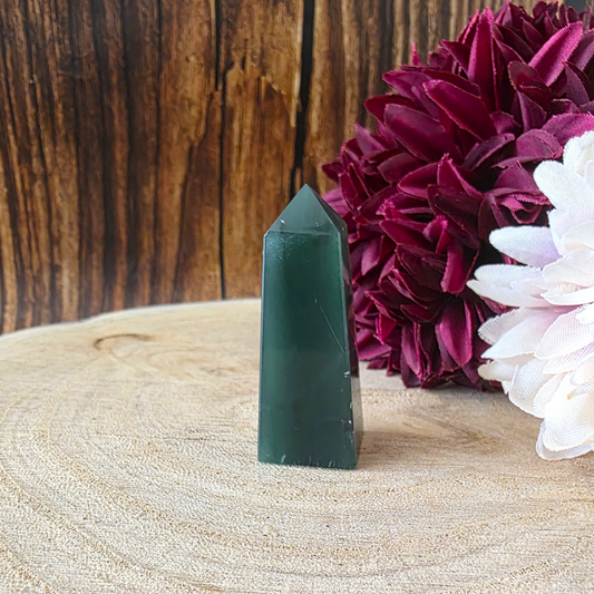 Moss Agate Obelisk Points