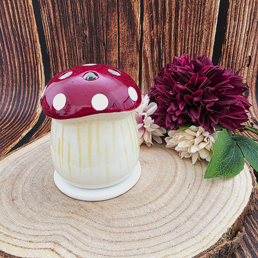 Mushroom Shaped Ceramic Incense Cone Holder