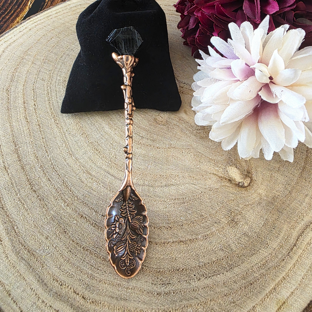 Bronze Gemstone/Crystal Topped Spoons