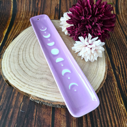 Pastel Purple Moon Phase Ceramic Ash Catcher