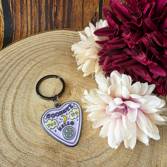 Purple Planchette Keyring