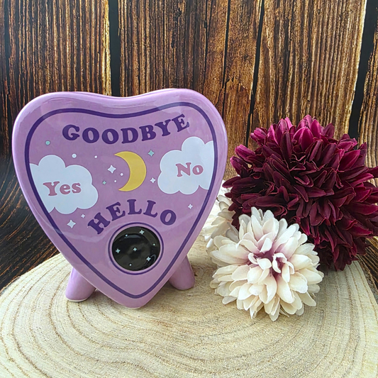 Purple Talking Board Planchette Shaped Vase