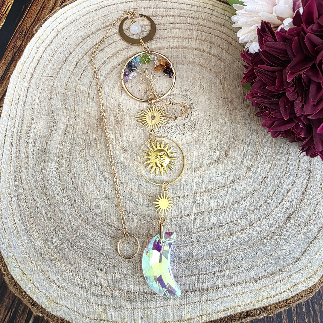 Tree of Life Gemstone Suncatchers